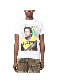 Dsquared2 Bob Marley Logo T-Shirt Weiß Herren