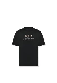 Louis Vuitton Logo Druck T-Shirt Schwarz