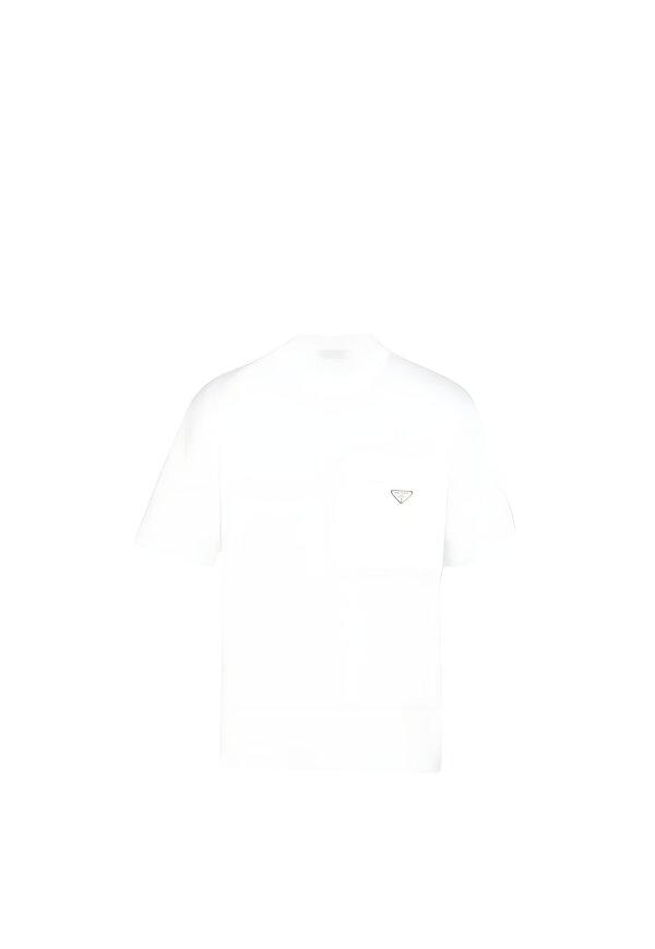 Prada Re-Nylon T-Shirt Weiß