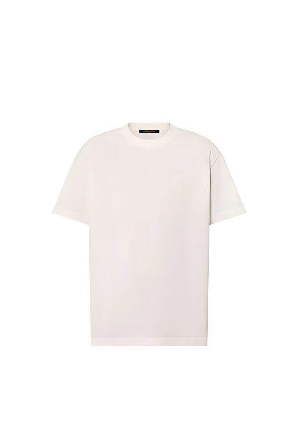 Louis Vuitton Damier Cotton Pique T-Shirt Weiß