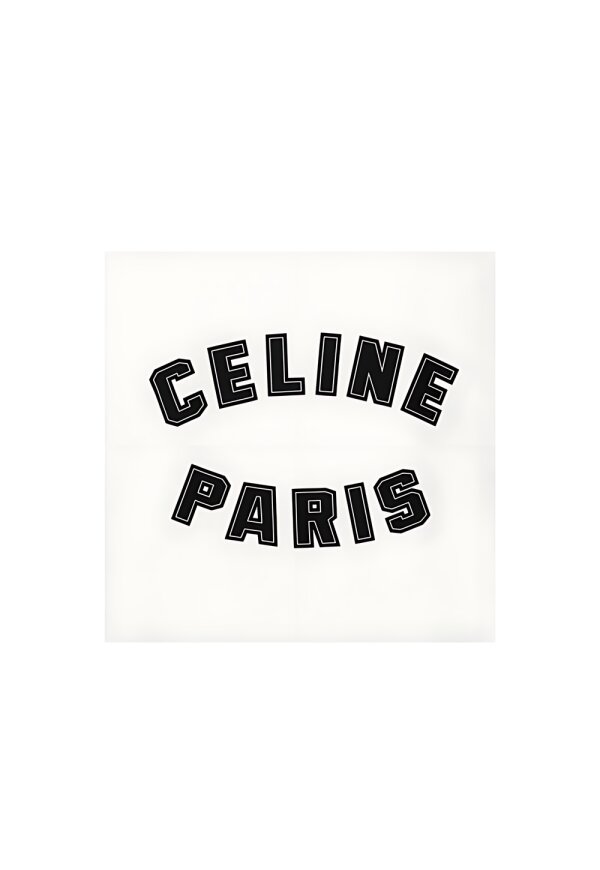 Celine Paris Logo T-Shirt Weiß