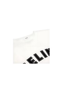 Celine Paris Logo T-Shirt Weiß
