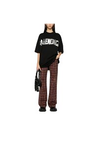 Balenciaga Tape Logo T-Shirt Schwarz