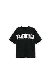 Balenciaga Tape Logo T-Shirt Schwarz