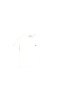 Valentino V Logo Patch T-Shirt Weiß