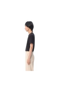 Valentino T-Shirt mit VLogo Patch Schwarz