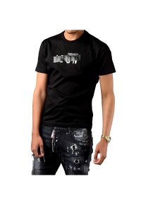 Dsquared2 Be ICON T-Shirt Schwarzes Tape