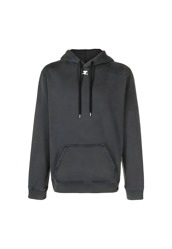 Courrèges stonewashed Pullover Grau