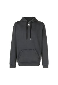 Courrèges stonewashed Pullover Grau