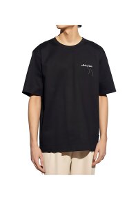 Fendi Logo Patch T-Shirt Schwarz