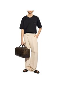 Fendi Logo Patch T-Shirt Schwarz