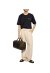 Fendi Logo Patch T-Shirt Schwarz