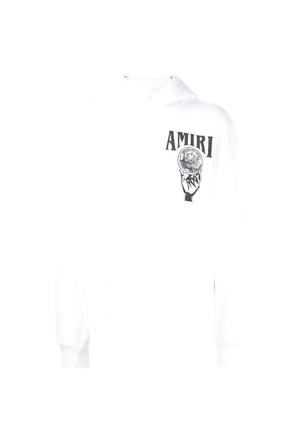 Amiri Logo Print Pullover Weiß