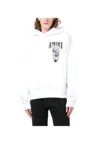 Amiri Logo Print Pullover Weiß