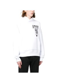 Amiri Logo Print Pullover Weiß