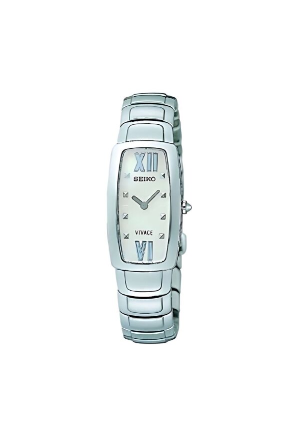 Seiko Damen-Dressuhr silber weiß SUJ783