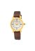 Seiko Damenuhr silber gold Lederarmband SUR500P1