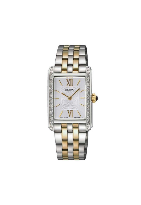 Seiko Classic Damen silber gold SWR093P1