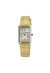 Seiko Classic Damenuhr silber gelb Lederarmband SWR095P1