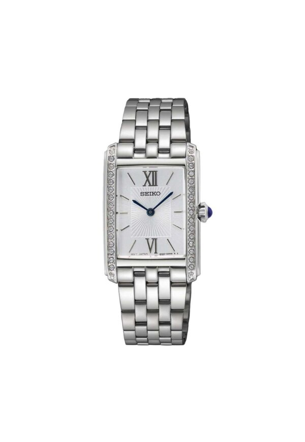 Seiko Classic Damenuhr silber weiß SWR091P1