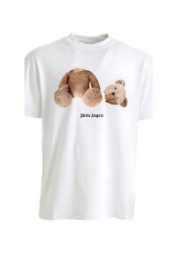 Palm Angels Broken Bear T-Shirt Weiß