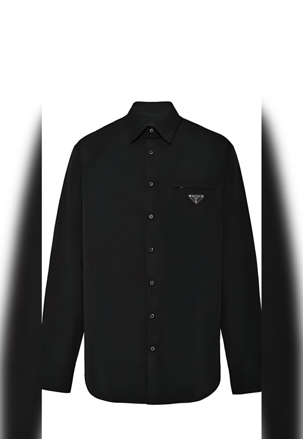 Prada Logo Patch Hemd