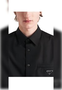 Prada Logo Patch Hemd