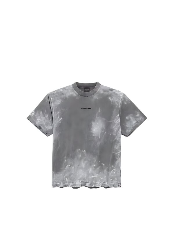 Balenciaga Back Print T Shirt Medium Fit Grau Unisex