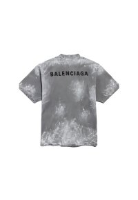 Balenciaga Back Print T Shirt Medium Fit Grau Unisex