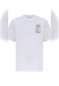 Casablanca T-Shirt mit Logostickerei