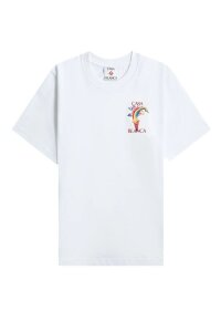 Casablanca T-Shirt mit großem Backprint in weiß