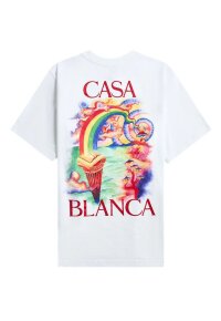 Casablanca T Shirt mit Rückenprint Herren weiß