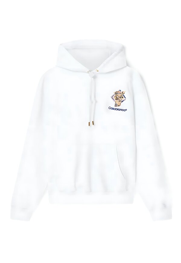 Casablanca Diamond Column Hooded Sweatshirt