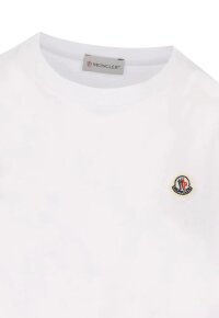 Moncler T-Shirt Weiß mit Logopatch
