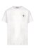 Moncler T-Shirt Weiß mit Logopatch