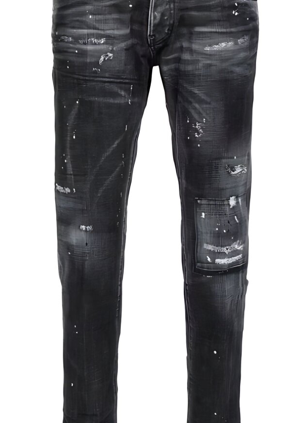 Dsquared2 Denim Jeans Tapered Fit Schwarz
