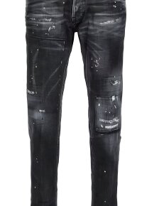 Dsquared2 Denim Jeans Tapered Fit Schwarz