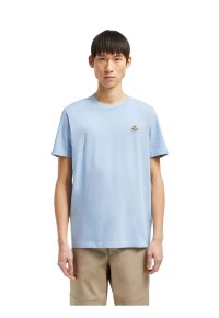 Moncler Cotton T-Shirt Hellblau
