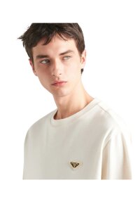 Prada T-Shirt mit Logo Emblem