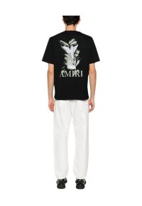 Amiri Garden Print T-Shirt Schwarz