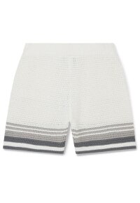 Casablanca Tennis Crochet Shorts Herren weiß