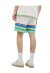 Casa Blanca Mens Crochet Tennis Shorts in White/Blue Multi