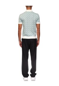 Casa Blanca Column Jacquard Monogram Polo Shirt