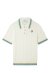Casa Blanca Rib Boucle Polo Shirt Weiß