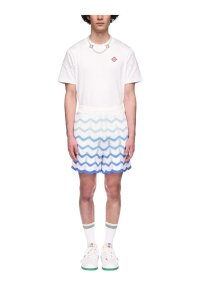 Casablanca Wavy Shorts Blau gestreift
