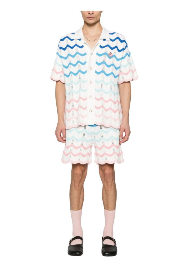 Casablanca kurzarm Hemd Logodruck