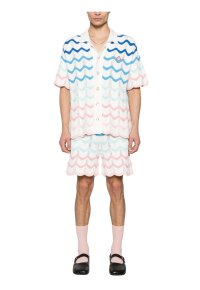 Casablanca kurzarm Hemd Logodruck