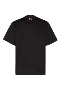 Fendi Logodruck T-Shirt Schwarz