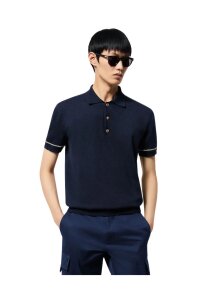 Louis Vuitton Cotton Polo Shirt Blau