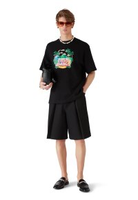Casablanca Beach Wave T-Shirt Schwarz